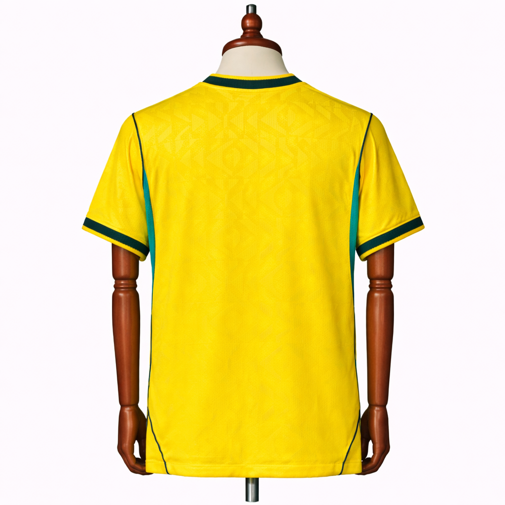 Camisa seleção brasileira 2026 amarela retrô 1970 — costas premium CAMIS7A